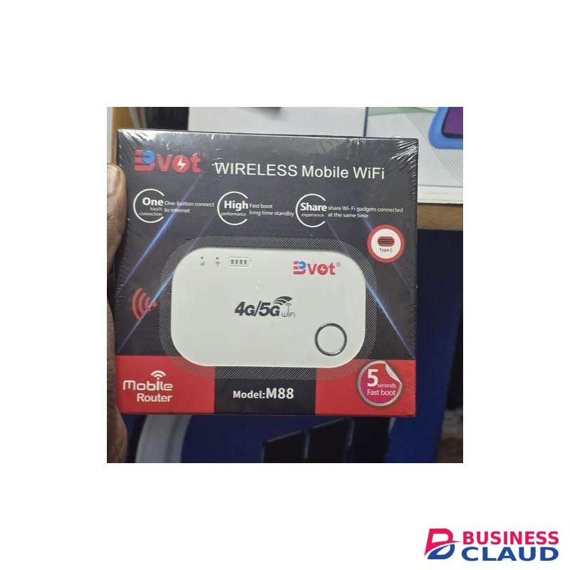 Bvot M88 4G/5G Portable WiFi Router â€“ Works with Safaricom, Airtel, Telkom & Faiba, Ideal for Streaming & Gaming