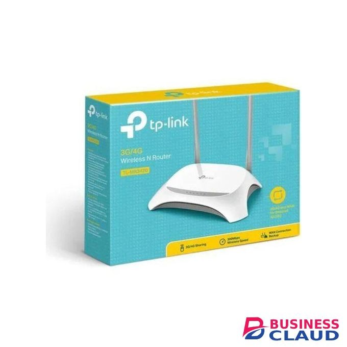 TP-Link TL-MR3420 3G/4G Wireless N Router 300 Mbps, USB Modem Support, Always-Online Backup.