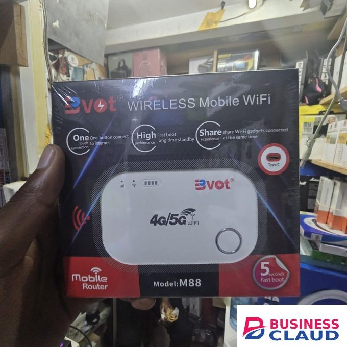BVOT Fast-Charging 4G/5G LTE Mobile WiFi Router With Extended Battery Life & Stable Signal