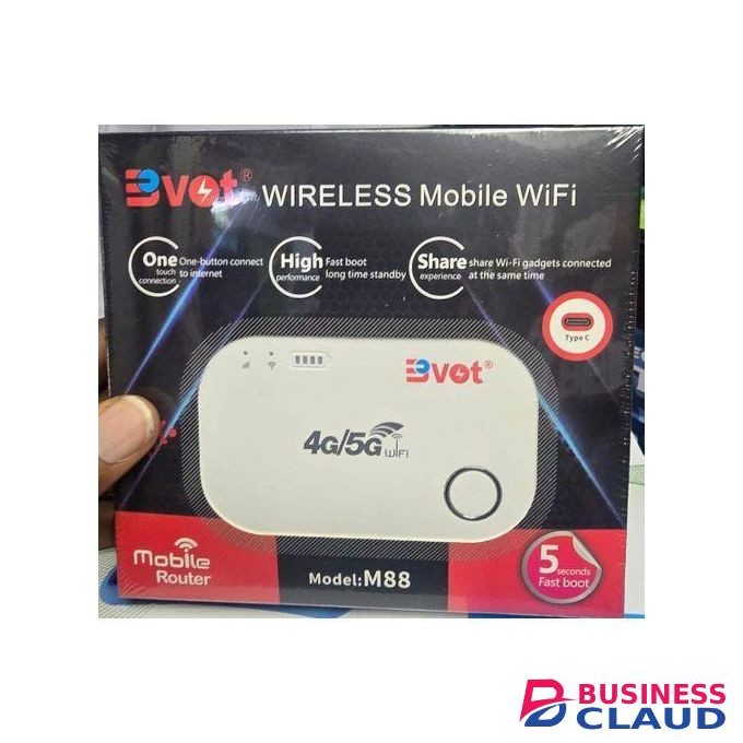 BVOT M88 4G/5G Portable WiFi Router â€“ Easy Setup, Long Battery, Type-C Charging