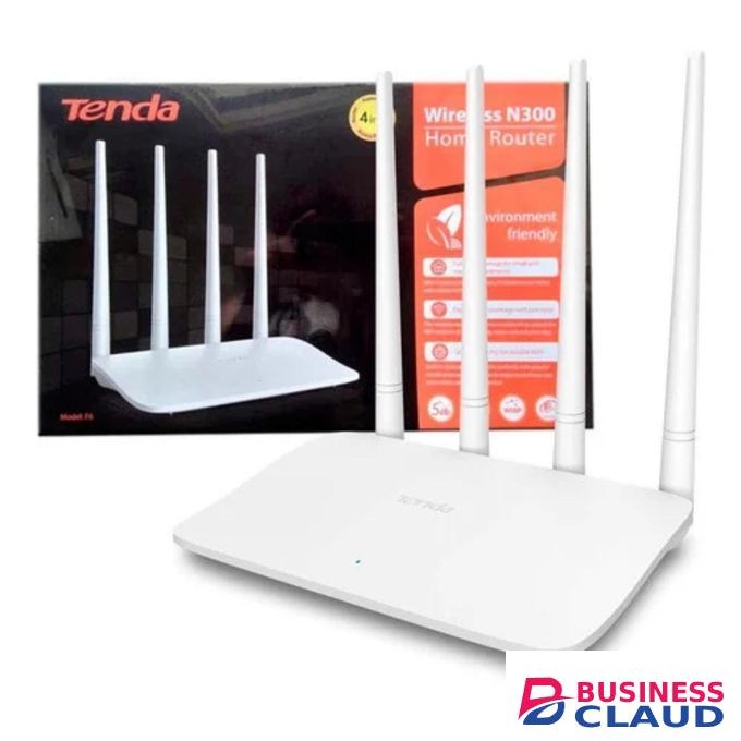 tenda F6 Wireless N300 Home Router – 300 Mbps, 4×5dBi Antennas, Qualcomm Chip, Multi-Mode Functionality.