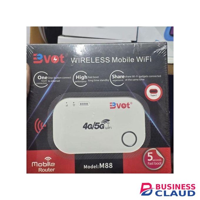 Bvot M88 Portable WiFi Router â€“ 4G/5G LTE, Works With Safaricom, Airtel, Telkom & Faiba For A Strong Connection