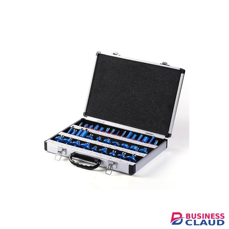 Heavy duty Router Bit Set ,Tungsten Carbide Router Bits Set 8mm Shank,35 Piece Router Bit Kit for DIY, Woodworking Project,American Router Bit Set with Premium Aluminum Carry Storage Case