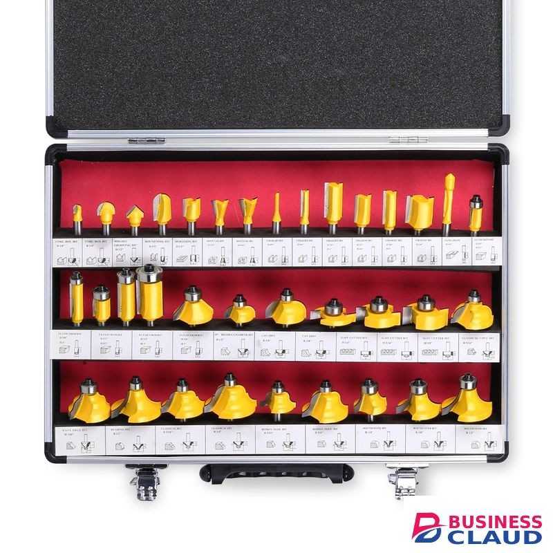 Router Bits Set, Tungsten Carbide Router Bits Set 8MM Shank, Router Bit Kit for DIY for Woodworking