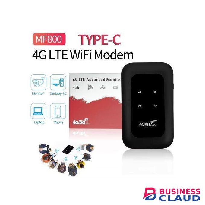 High Speed 4G LTE Mobile WiFi Hotspot with SIM Card Slot Wireless 4G LTE Modem Router for RV Travel Vacation Camping Remote Area