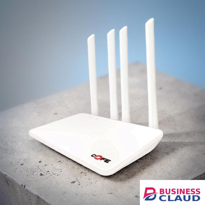 COFE 4G LTE Sim card Space Efficient Compact Design High Speed Upto 300 Mbps AI Based Auto-Switching 4 Antenna Wifi Router