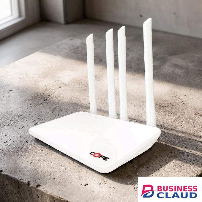 COFE 4G LTE Sim card Ultra-Fast Reliable Broadband Performance High Speed Upto 300 Mbps AI Based Auto-Switching 4 Antenna Wifi Router