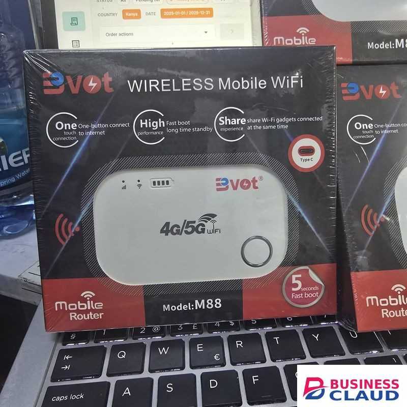 BVOT M88 4G/5G Mobile Wi-Fi Router – Easy Setup, High-Speed Internet Sharing, Type-C Charging, and 802.11b/g/n Compatibility