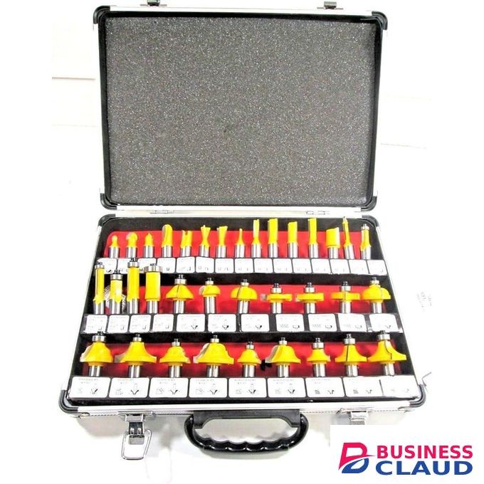 35PCS Router Bits Set,8 MM Shank TCT Tungsten Carbide Tipped Router Bit Set,Woodwooking Router Cutters Tools