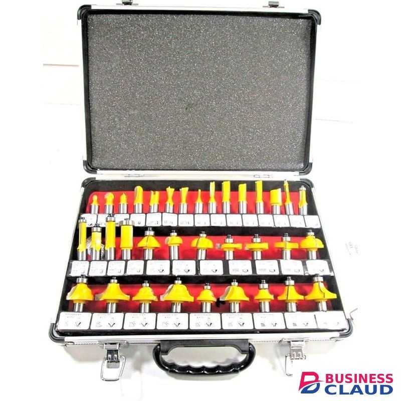 35PCS Router Bits Set,8 MM Shank TCT Tungsten Carbide Tipped Router Bit Set,Woodwooking Router Cutters Tools
