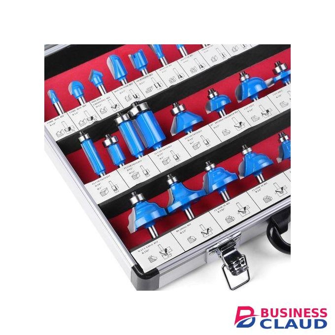 35pcs Router Bit Set,8mm Shank,35 Pieces Carbide Tipped Router Bits/Router Cutters For Woodworking Beginners With Case