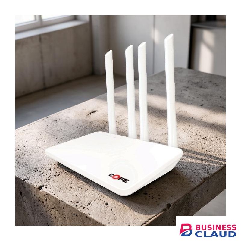 COFE 4G LTE Sim card Plug and Play All GSM Network Support High Speed Upto 300 Mbps AI Based Auto-Switching 4 Antenna Wifi Router
