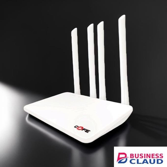 COFE 4G LTE Sim card High Quality Durable Quality Heavy Duty High Speed Upto 300 Mbps AI Based Auto-Switching 4 Antenna Wifi Router