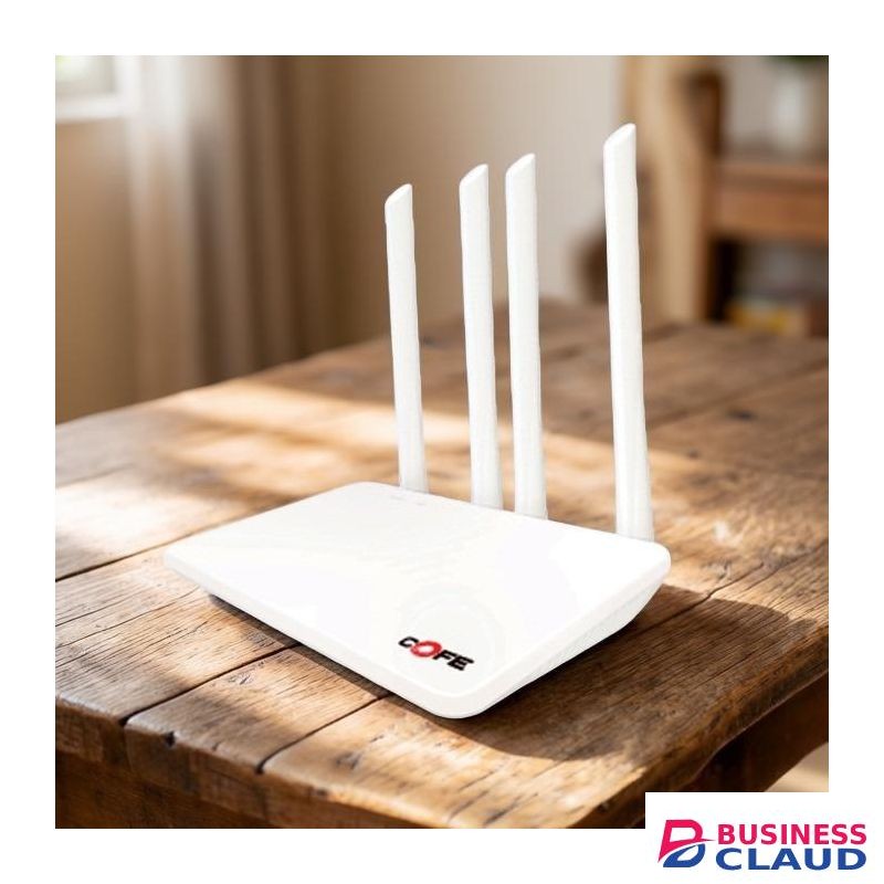 COFE 4G LTE Sim card Plug And Play High Quality Body Construction High Speed Upto 300 Mbps AI Based Auto-Switching 4 Antenna Wifi Router