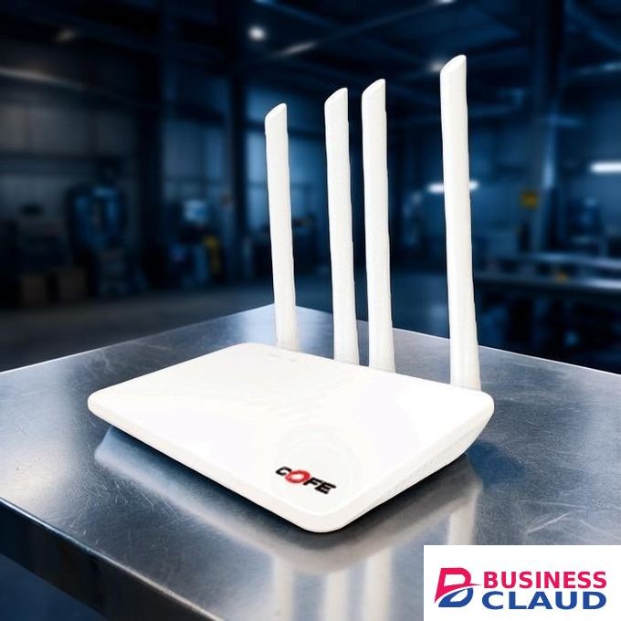 COFE 4G LTE Sim card Plug and Play All GSM Network Support High Performance High Speed Upto 300 Mbps AI Based Auto-Switching 4 Antenna Wifi Router