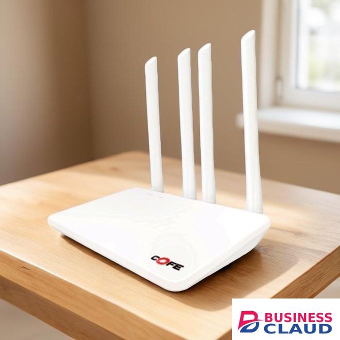 COFE 4G LTE Sim card Premium Quality Stable Performance Plug-and-Play High Durability High Speed Upto 300 Mbps AI Based Auto-Switching 4 Antenna Wifi Router