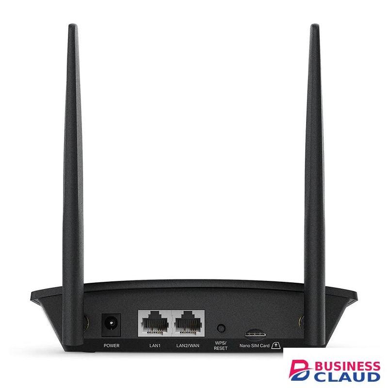 TP Link TL-MR100 300Mbps 2.4GHz Wireless N 4G LTE, Wi-Fi N300, Plug and Play, Parental Controls, Guest Network, with Micro SIM Card Slot, WiFi Router, Black