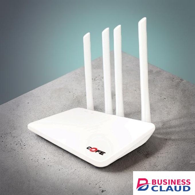 COFE 4G LTE Sim card Compact Design Reliable Home and Office Use Stable Indoor Wifi Coverage High Speed Upto 300 Mbps AI Based Auto-Switching 4 Antenna Wifi Router