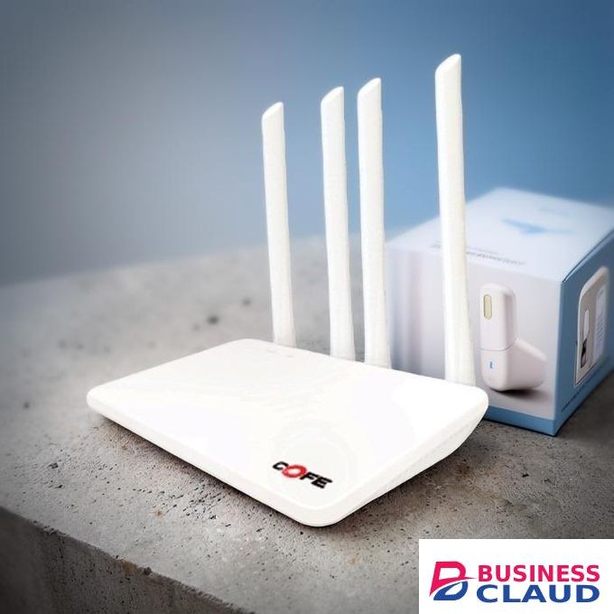 COFE 4G LTE Sim card All Sim Cards Support Upto 32 Devices Support Reliable Performance High Speed Upto 300 Mbps AI Based Auto-Switching 4 Antenna Wifi Router