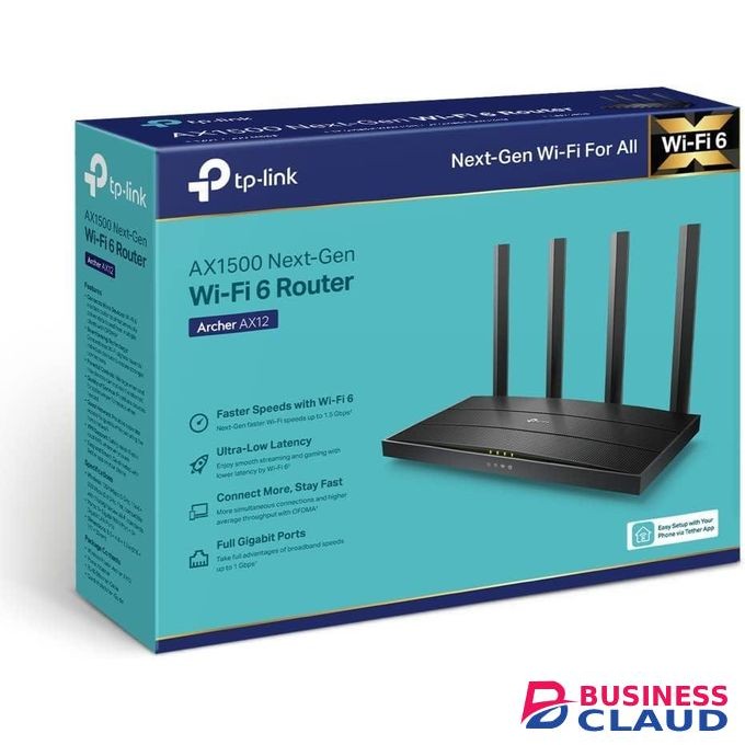 TP-Link Archer AX12 AX1500 Dual-Band Wi-Fi 6 Performance Router – OFDMA, MU-MIMO, Quad-Core Processing, Gigabit Networking, High-Capacity Home Wi-Fi Upgrade