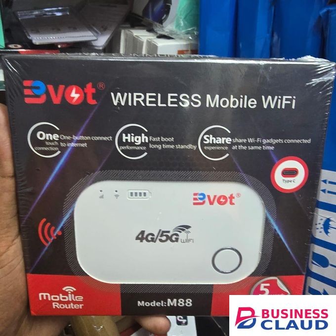BVOT M88 Portable 4G/5G Mobile Wi-Fi Router – Pocket MiFi for Smartphones Tablets Laptops, Multi-Device Sharing, Fast Boot, Long Battery Life, High-Speed Internet 150Mbps
