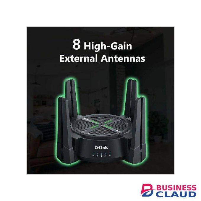 D-Link DIR-X6080Z AX6000 Wi-Fi 6 Router – 6000Mbps Speed Beast, Dual 2.5Gbps Multi-Gig Ports, 8 Antenna Range Monster, Extreme Gaming & Streaming Performance