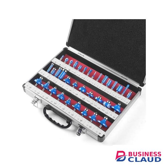 Professional Woodworking Carbide- tipped Router Bits Shank Router Bits Set,for chipboard, MDF board hardwood & softwood