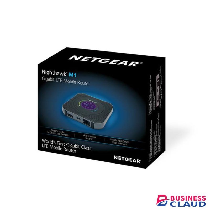 Netgear Nighthawk M1 MR1100-100EUS 4G LTE Portable Mobile WiFi Router – Universal, Unlocked for All SIM Cards, 5040mAh Battery, Faiba Ready, On-the-Go Internet Hotspot Supporting Up to 20 Devices