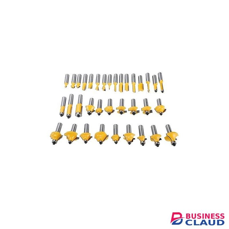 Router Bit Set for Professional Woodworking, 35 Pieces 1/4 Inch Shank Wood Milling Cutter,Woodworking Router Bits Set for Home Improvement and DIY