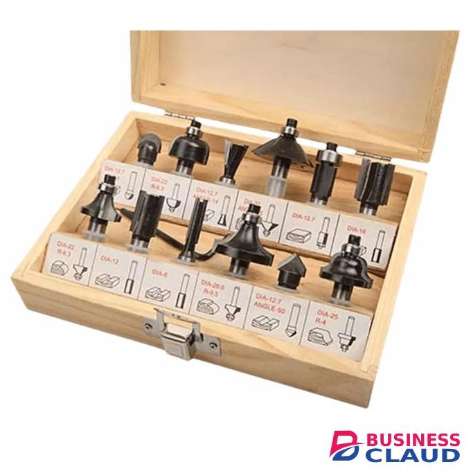 Wokin 12 PCS CARBIDE ROUTER BITS SET