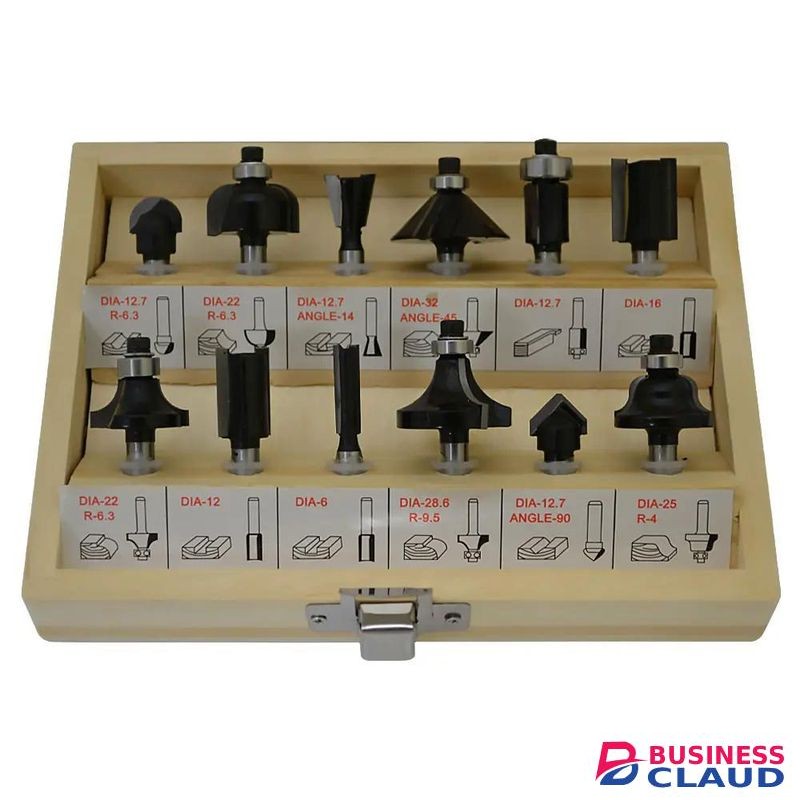 Wokin 12 PCS CARBIDE ROUTER BITS SET