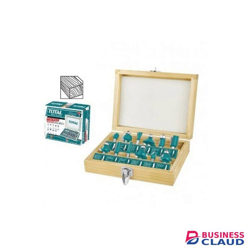 TOTAL 12pcs Router bits set(8mm)