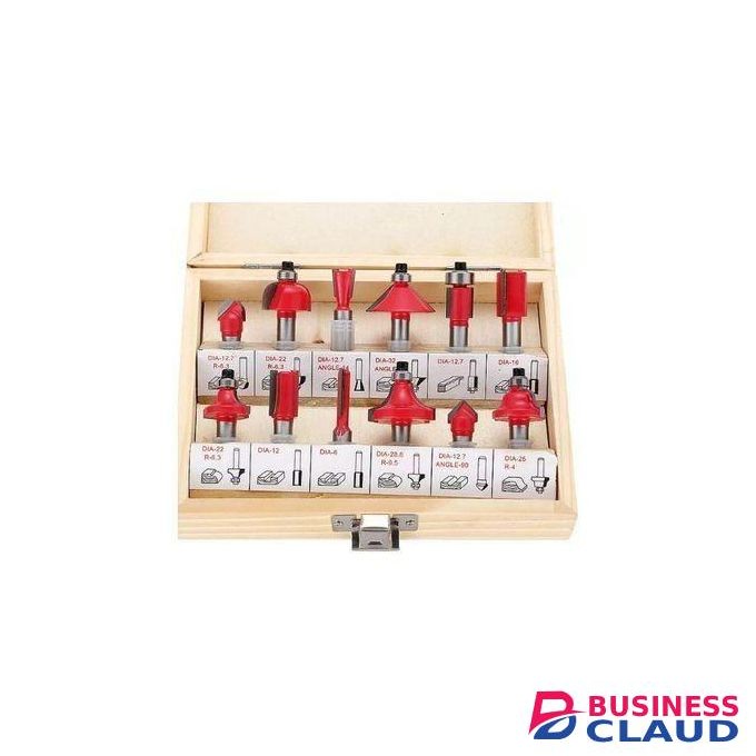 12 Pieces Tungsten Carbide Router Bits,Woodwork Tools