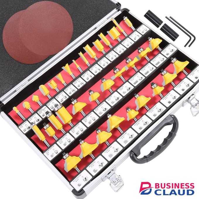 35 PCS router bit set with 8MM shank suitable for chipboard,MDF board hardwood and softwood