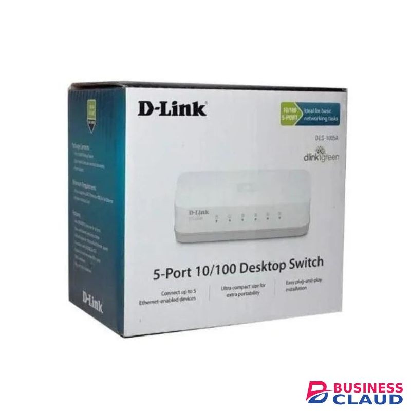 D-Link DES-1005C 5-Port 10/100 Mbps Desktop Switch