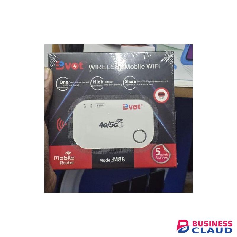 BVOT Universal 4G/5G Portable Wifi Hotspot Mifi â€“ Ideal For Travel, Home, And Office Use With Airtel, Safaricom, And Telkom
