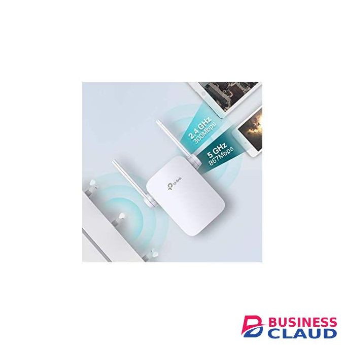 TPLink 867Mbps + 300Mbps Wi-Fi Extender With Both 2.4GHz And 5GHz