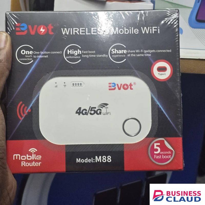 BVOT Universal 4G/5G Portable Wifi Hotspot Mifi – Ideal For Travel, Home, And Office Use With Airtel, Safaricom, And Telkom