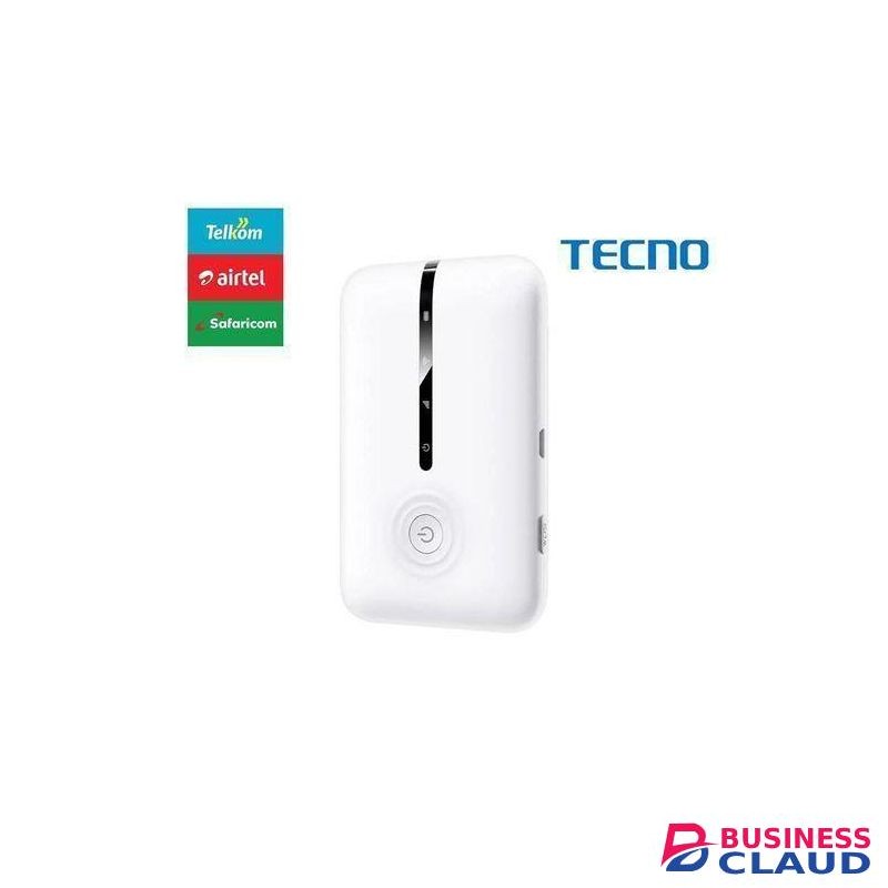 Tecno TR109 4G LTE Portable MiFi Device 300mAh, 300mbps - White