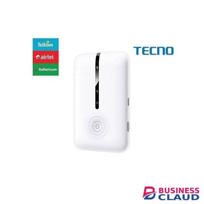 Tecno TR109 4G LTE Portable MiFi Device 300mAh, 300mbps - White