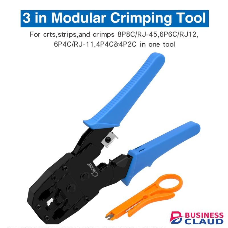 Professional RJ45 RJ11 RJ12 LAN Network Crimping Tool plus Portable Cable Wire Stripper