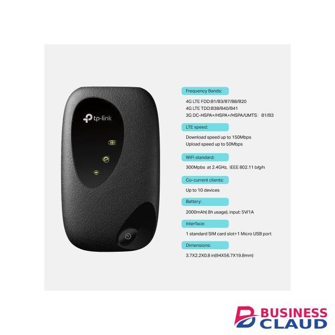 TPLink 4G LTE Mobile Wi-Fi M7200 150Mbps 2.4Ghz