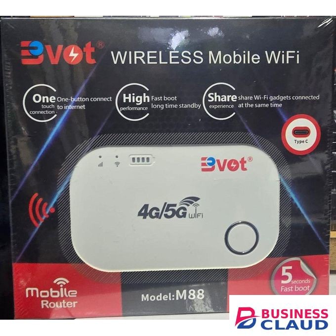 BVOT M88 Compact WiFi Hotspot – High-Speed 4G Internet with Type-C Port