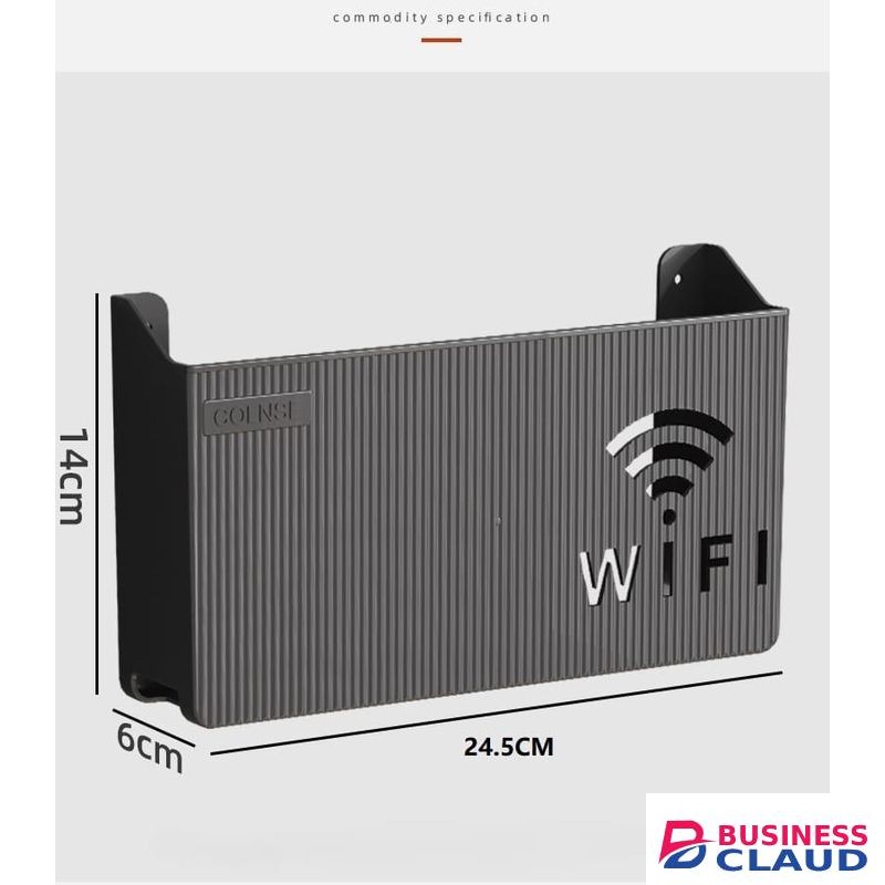 Wall Mounted Wireless WiFi Router Box Cover - Durable, Stylish & Space-Saving Router Rack Organizer