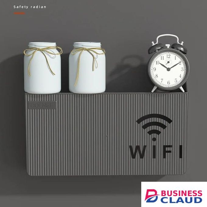 Wall Mounted Wireless WiFi Router Box Cover - Durable, Stylish & Space-Saving Router Rack Organizer