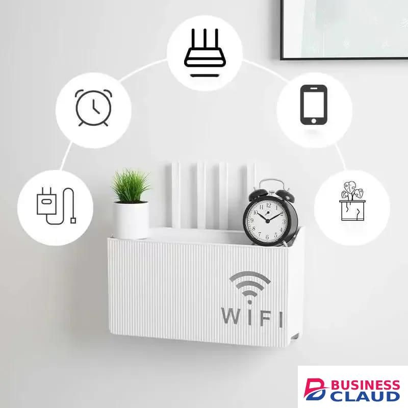 Wall mounted wireless WiFi router box/cover