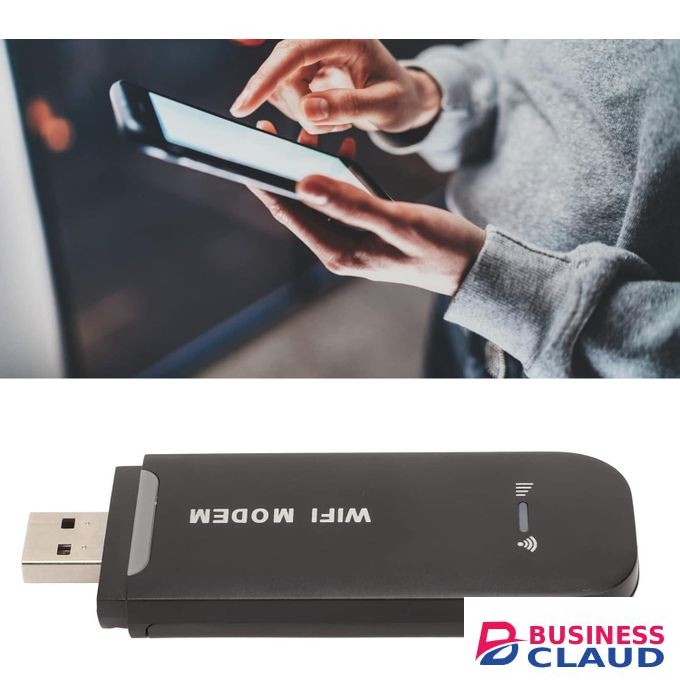 4G Router, Portable 4G LTE Router Mobile Hotspot Up to 10 Users, Plug and Play 4G USB Modem with SIM Card Slot, for Outdoor Camping Travel