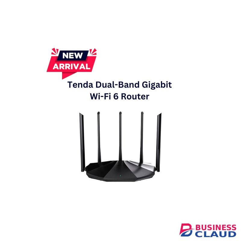 tenda TX2 Pro WiFi 6 AX1500 Smart WiFi Router, Dual Band Gigabit Wireless Internet WiFi 6 Router, 5 * 6dBi High-Gain Antennas, 3 Gigabit LAN Ports, WPA3+OFDMA+MU-MIMO (Black)