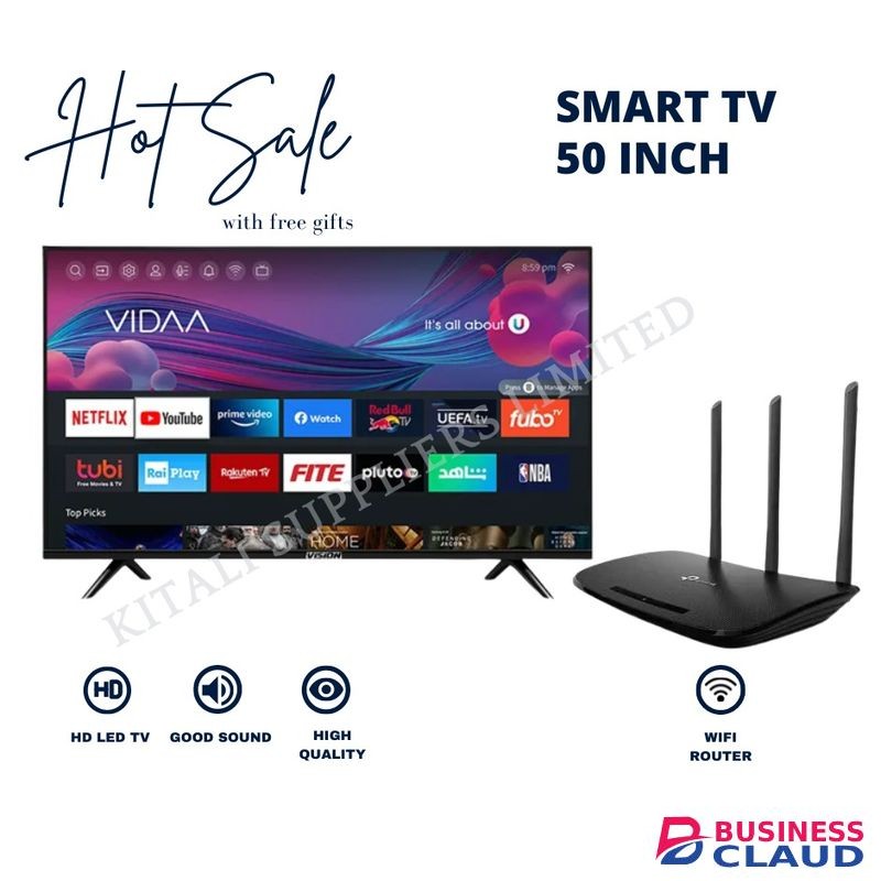 Smart WUK 50inch Smart TV With Free Router