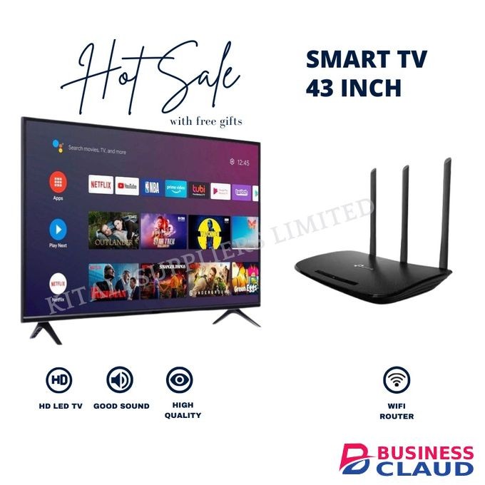 Smart Vitron 43inch Smart TV With Free WIFI Router